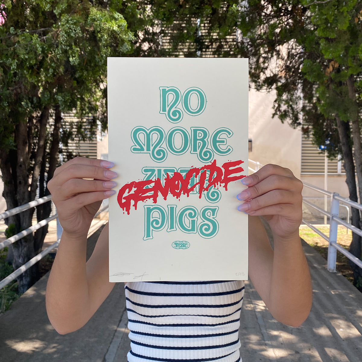 NO MORE GENOCIDE PIGS