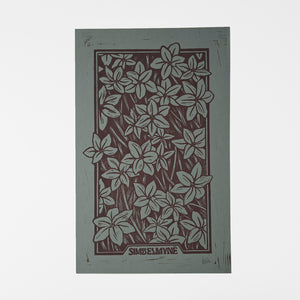Simbelmynë - linoprint