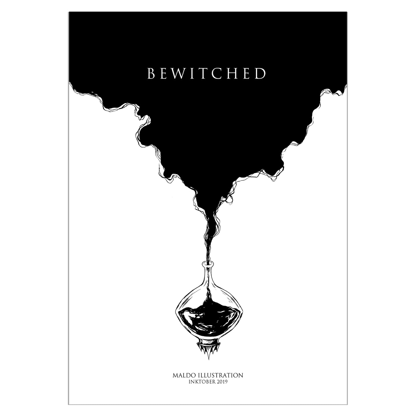BEWITCHED - Inktober 2019 by Maldo illustration